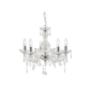Searchlight Marie Therese - luster - Ø 48 x 93 cm - chroom