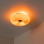 Lucide Senstino - plafondlamp - Ø 30 x 11 cm - oranje