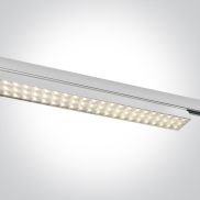 ONE Light High Power Linear - track light - 3-fase railsysteem - 115 x 4 x 6,4 cm - instelbare lichtsterkte 40W/50W/60W LED incl. - wit - instelbare lichtkleur