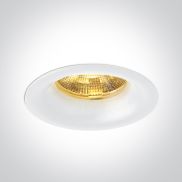 ONE Light Recessed Spots Fixed LED - inbouwspot - Ø 44 mm, Ø 38 mm inbouwmaat - 3W dimbare LED incl. - wit