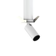 VK Lighting Coko - opbouwspot met inbouwrozet - Ø 3,5 x 7,3 cm - Ø 60 mm opbouwmaat, Ø 50 mm inbouwmaat - 6W LED incl. - wit