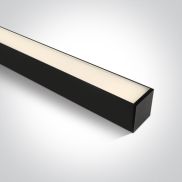 ONE Light LED Linear Profiles - lineair systeem - 150 x 7,5 x 7,5 cm - instelbare lichtsterkte 30W/40W/50W LED incl. - zwart - instelbare lichtkleur