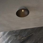 Nova Luce Onia - plafondlamp - Ø 50 x 31 cm - metallic en zandzwart