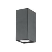Nova Luce Nero - buiten wandverlichting - 6,7 x 8 x 15 cm - IP54 - donkergrijs