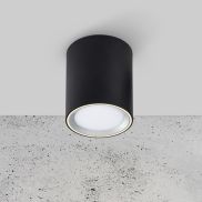 Nordlux Fallon Long - opbouwspot 1L - Ø 10 cm - 4 stappen Moodmaker functie - 5,5W dimbare LED incl. - zwart