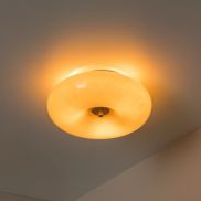 Lucide Senstino - plafondlamp - Ø 30 x 11 cm - taupe