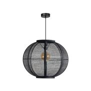 ETH Fabric - hanglamp - Ø 58 x 300 cm - zwart
