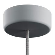 Creative Cables Eiva - zachte siliconen plafondkap - ø 12,5 x 4 cm - IP65 - gletsjer grijs