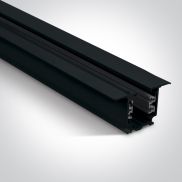 ONE Light Square Track Recessed - 3-fase - 3 meter - 16A - zwart