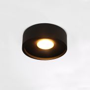 Artdelight Orlando - plafondverlichting - Ø 14 x 5 cm - 10W dimbare LED incl. - zwart