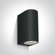 ONE Light GU10 Outdoor Cylinder Lights - buiten wandlamp - 9 x 7 x 16 cm - IP65 - zwart