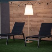 New Garden Lola slim 180 - buiten vloerlamp - Ø 44 x 177 cm - 7W dimbare LED incl. - IP65 - goud