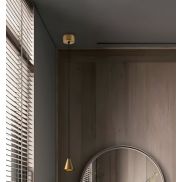 Nova Luce Irmos - hanglamp - Ø 6 x 191 cm - 5W LED incl. - mat goud