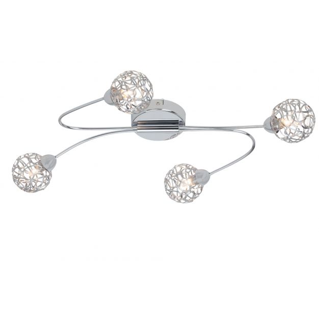 Virgo plafondlamp 4 - chroom