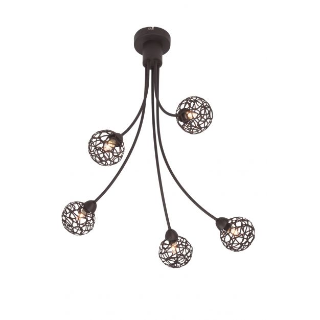 Virgo plafondlamp 5 - bruin