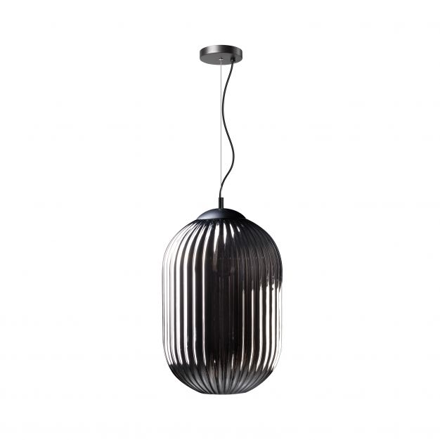 ETH Glamm - hanglamp - Ø 30 x 165 cm - zwart