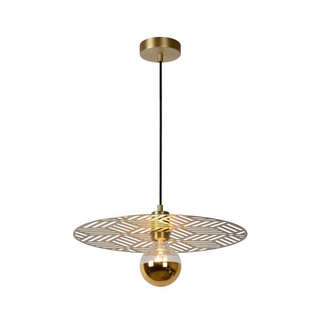 Lucide Olenna - hanglamp - Ø 40 x 143 cm - mat goud