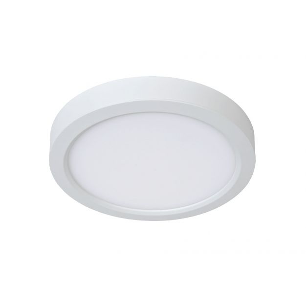 Lucide Tendo - plafondlamp/inbouwspot - Ø 22 x 3 cm - 18W LED incl. - wit