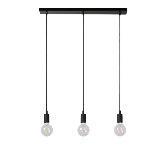 Lucide Fix 3 - hanglamp - 75 x 8 x 112,5 cm - zwart