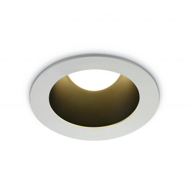ONE Light Dark Light Pro Range - inbouwspot - Ø 110 mm, Ø 92 mm inbouwmaat - 12W LED incl. - wit en zwart