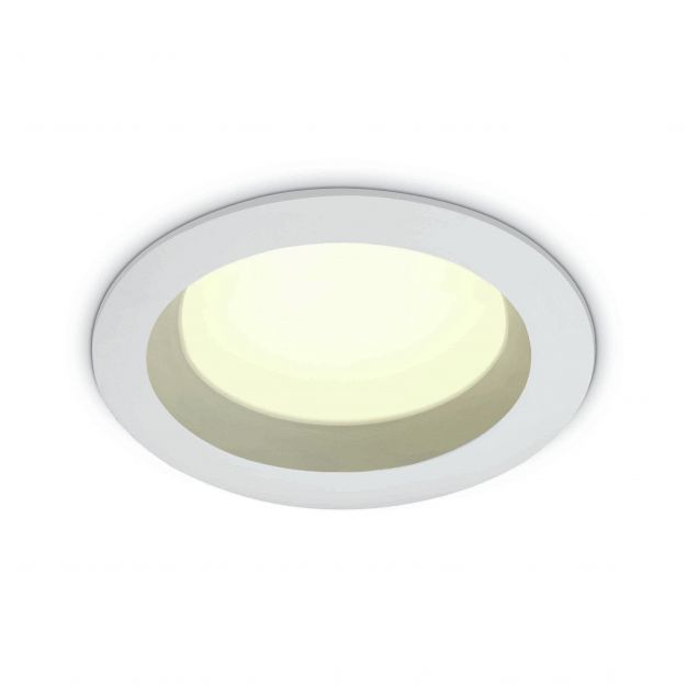ONE Light Bathroom Downlights - inbouwspot - Ø 170 mm, Ø 140 mm inbouwmaat - 18W LED incl. - IP54 - wit - witte lichtkleur