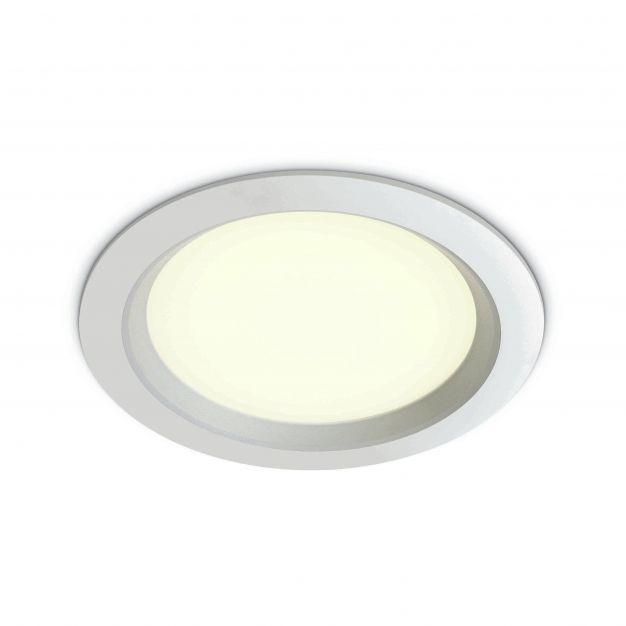 ONE Light Budget Downlight Range - inbouwspot - Ø 235 mm, Ø 210 mm inbouwmaat - 24W LED incl. - wit - witte lichtkleur