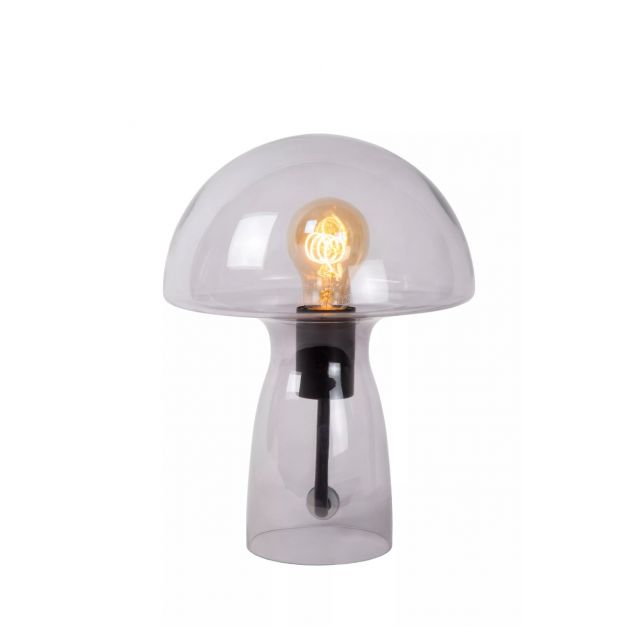 Lucide Fungo - tafellamp - Ø 23 x 28 cm - licht gerookt