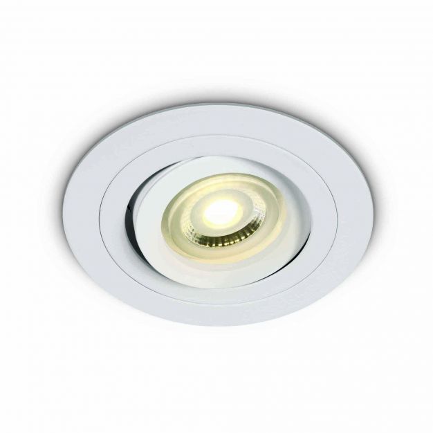 ONE Light Dual Ring Range - inbouwspot - Ø 92 mm, Ø 80 mm inbouwmaat - wit