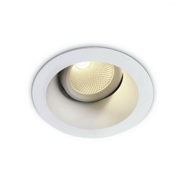 ONE Light COB Dark Light - inbouwspot - Ø 95 mm, Ø 80 mm inbouwmaat - 7W LED incl. - wit - witte lichtkleur