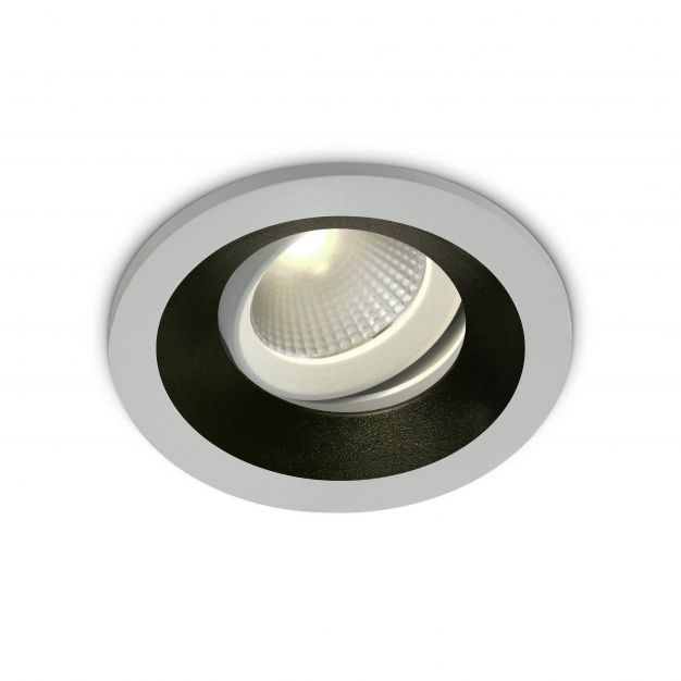ONE Light Interchanging Rings - inbouwspot - Ø 108 mm, Ø 90 mm inbouwmaat - 12W LED incl. - wit