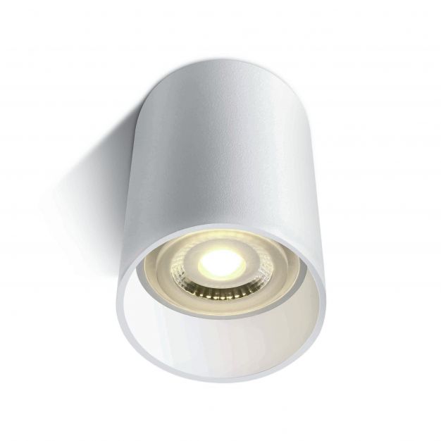 ONE Light GU10 Ceiling Cylinders - opbouwspot 1L - Ø 5,6 x 10 cm - wit