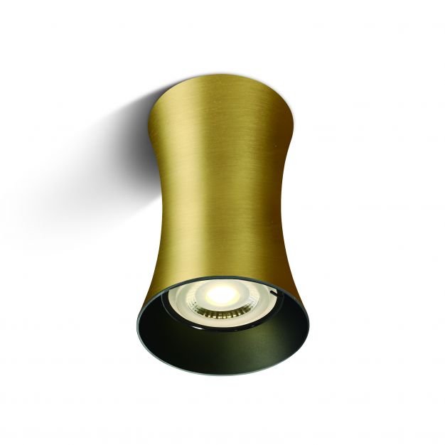 ONE Light Decorative Cylinders - plafondverlichting - Ø 7 x 11,5 cm - geborsteld messing