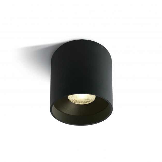 ONE Light LED Fashion Cylinders - opbouwspot 1L - Ø 7 x 7 cm - 8W LED incl. - zwart