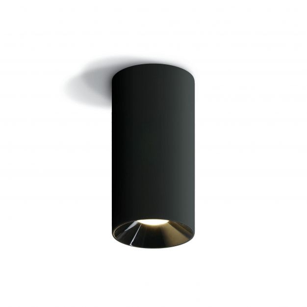ONE Light LED Decorative Cylinders - opbouwspot 1L - Ø 7,2 x 15,5 cm - 15W LED incl. - zwart