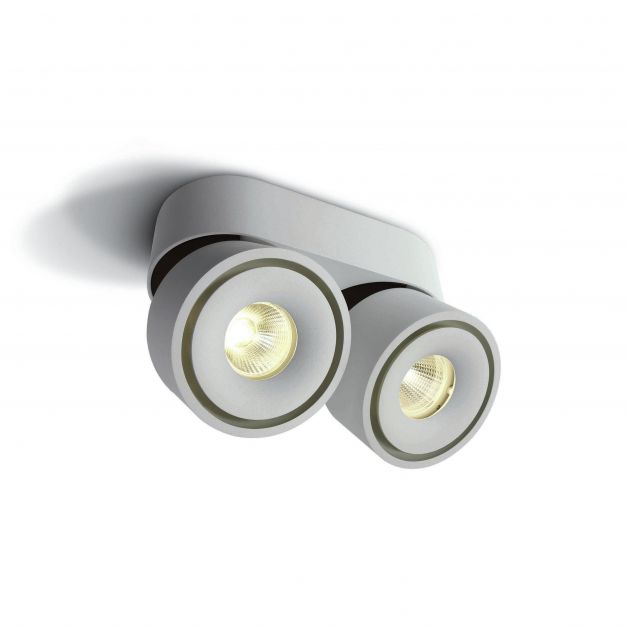 ONE Light Adjustable Display Spots - opbouwspot 2L - 16,2 x 7,8 x 4 cm - 2 x 8W LED incl. - wit