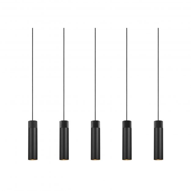 Nordlux Tilo - hanglamp - 80,6 x 6 x 224,6 cm - zwart