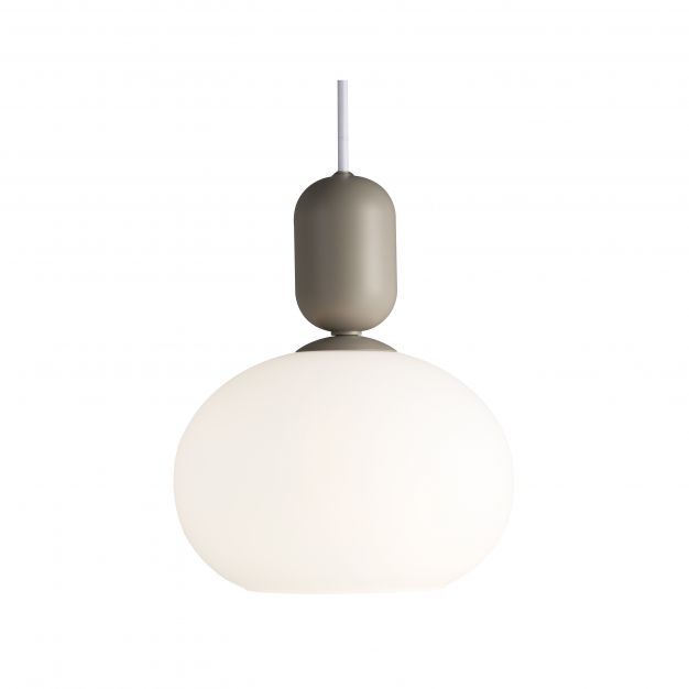 Nordlux Notti - hanglamp - Ø 20 x 223,8 cm - grijs en wit
