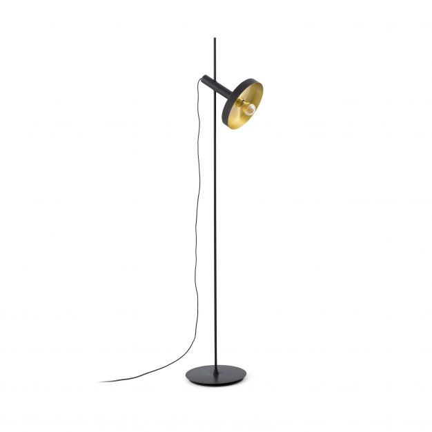 Faro Whiz - staanlamp - 164 cm - zwart en goud