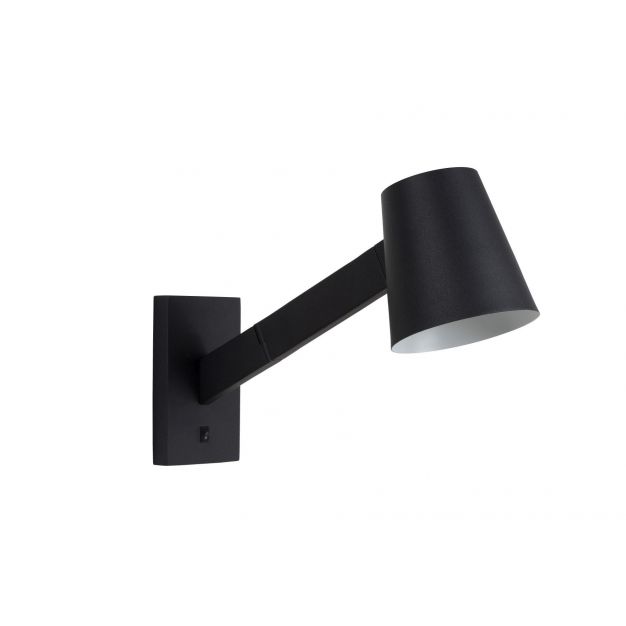 Lucide Mizuko - wandlamp met schakelaar - 36 x 13 x 32 cm - zwart