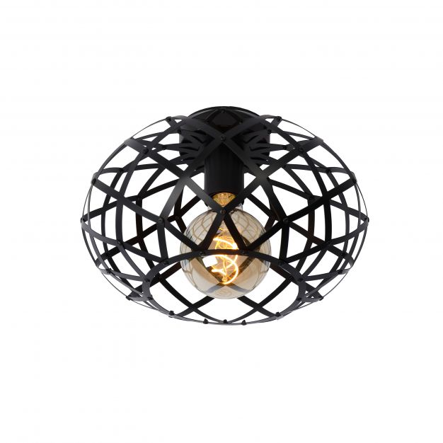 Lucide Wolfram - plafondverlichting - Ø 30 x 20 cm - zwart