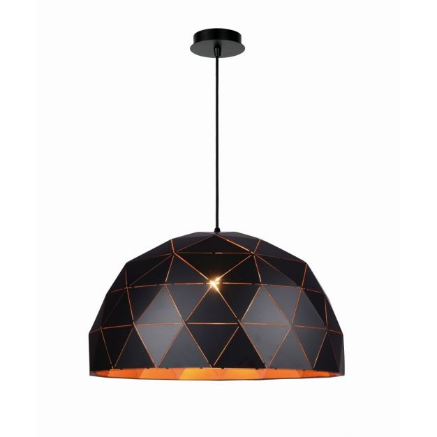 Lucide Otona - grote hanglamp -  Ø 60 x 160 cm - zwart