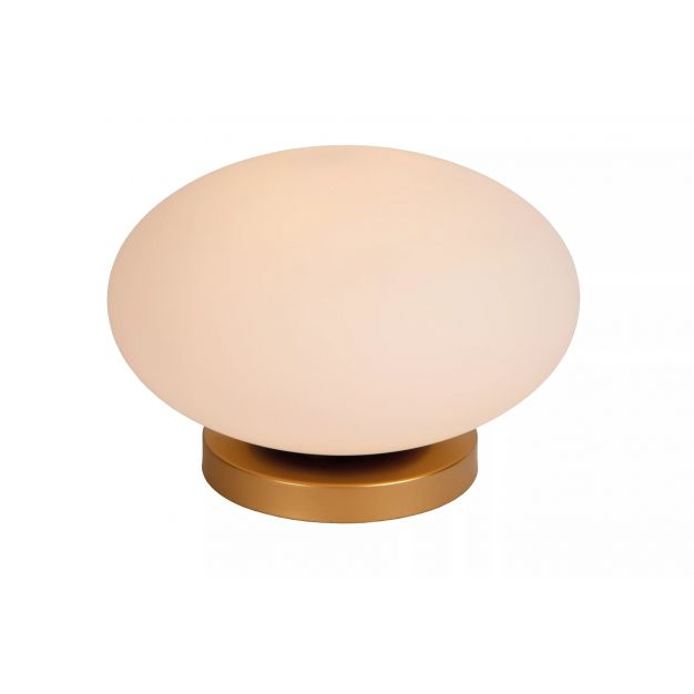 Lucide Elysee - tafellamp - Ø 30 x 21 cm - goud en opaal