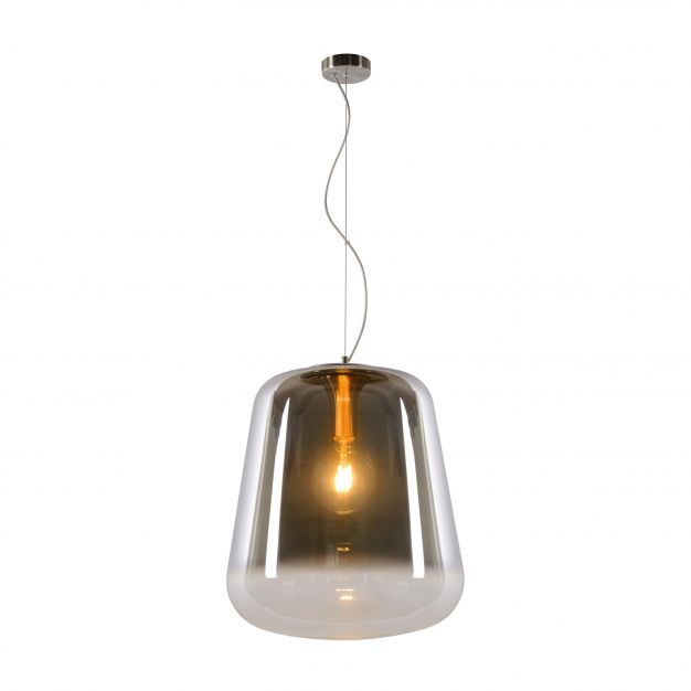Lucide Glorio - hanglamp - Ø 45 x 180 cm - gerookt glas