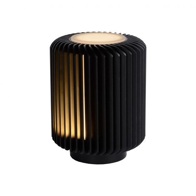 Lucide Turbin - tafellamp - Ø 10,6 x 13,7 cm - 5W LED incl. - zwart