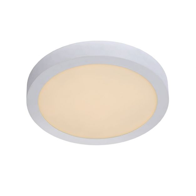 Lucide Brice-Led - plafondverlichting - Ø 30 x 3,9 cm - 30W dimbare LED incl. - IP44 - wit