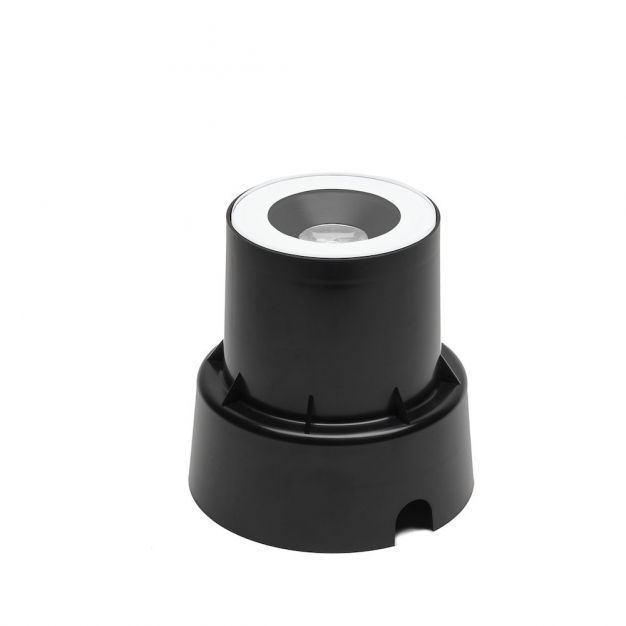 Konstsmide Hip - grondspot voor buiten - Ø 13,5 x 14,5 cm - 6W LED incl. - IP65 - zwart
