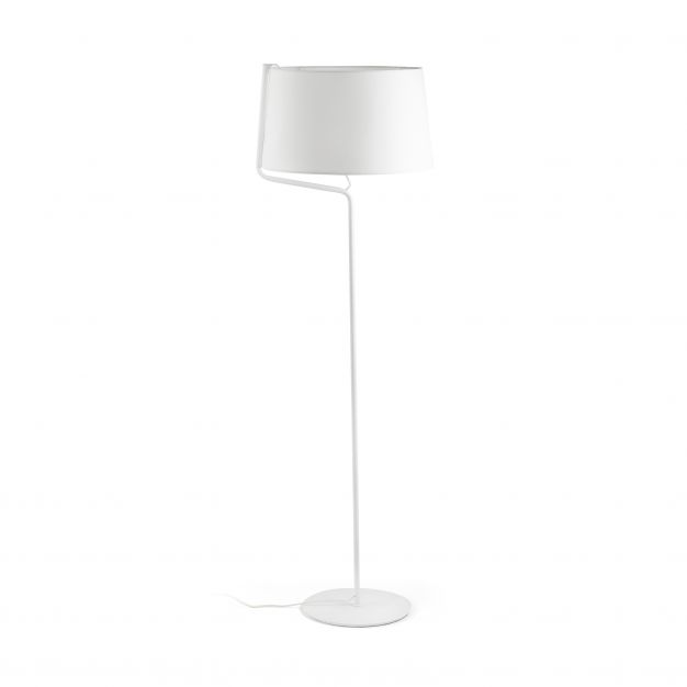 Faro Berni - staanlamp - 151 cm - mat wit