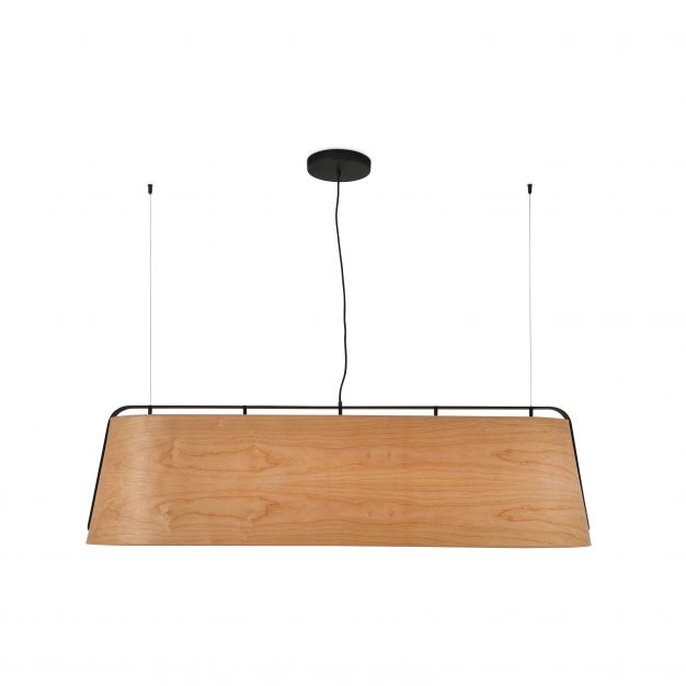 Faro Stood - hanglamp - 151 x 46 x 47 cm - zwart en bruin