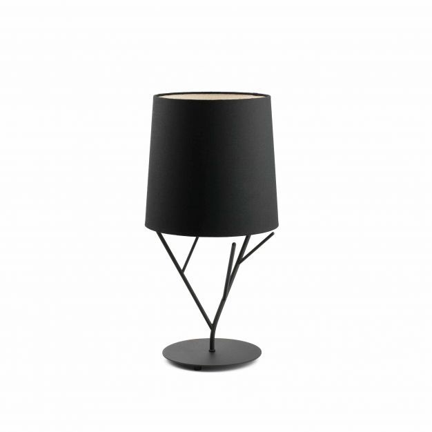Faro Tree - tafellamp - Ø 27 x 51,5 cm - mat zwart