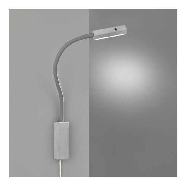 Fischer & Honsel Raik - wandverlichting met gebarencontrole - 4 x 4 x 57 cm - 5W LED incl. - grijs